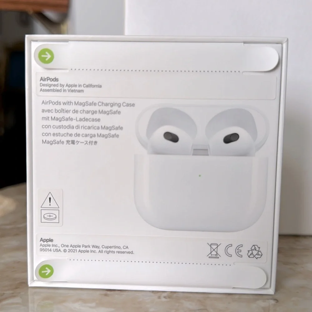 New Authentic Apple - AirPods with Lightning Charging Case.